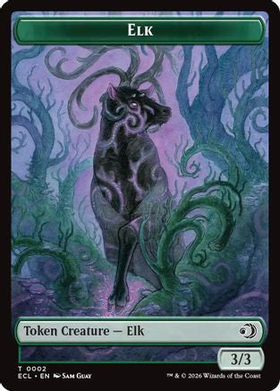 Image of Elk // Mutavault Double-Sided Token [Lorwyn Eclipsed Tokens]