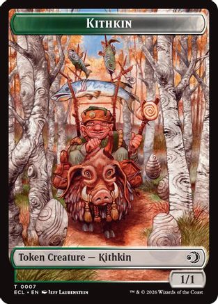 Image of Kithkin // Treasure Double-Sided Token [Lorwyn Eclipsed Tokens]
