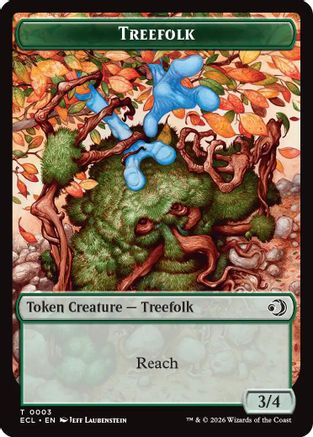 Image of Treefolk // Goblin Double-Sided Token [Lorwyn Eclipsed Tokens]
