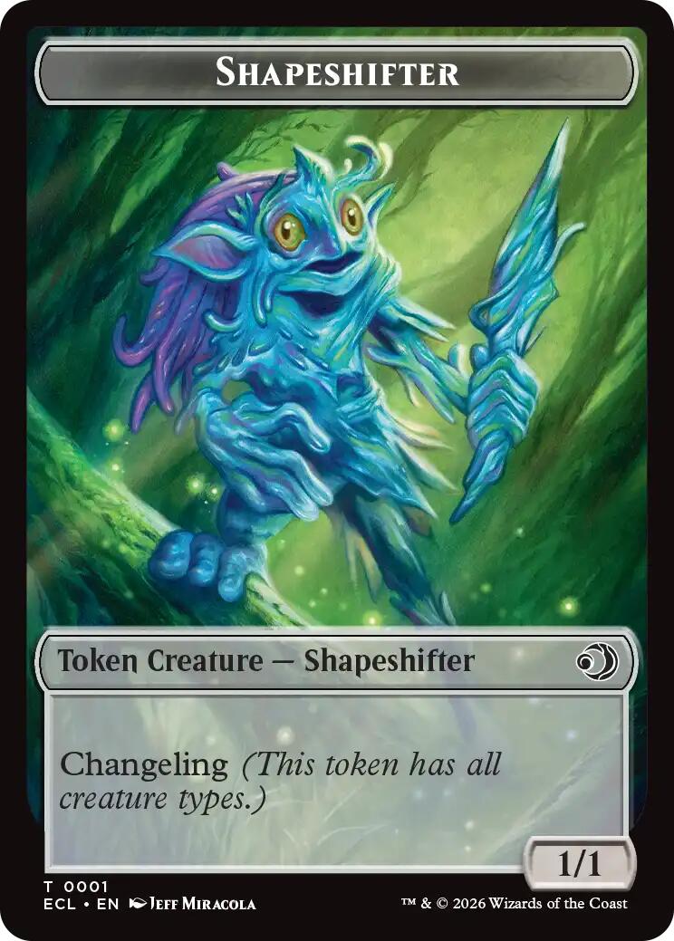 Image of Shapeshifter // Merfolk Double-Sided Token [Lorwyn Eclipsed Tokens]