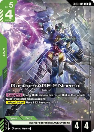 Image of Gundam AGE-2 Normal (GD03-019) - Steel Requiem Holofoil