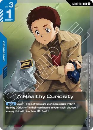 Image of A Healthy Curiosity (GD03-101) - Steel Requiem Holofoil