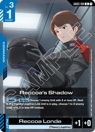 Image of Reccoa's Shadow (GD03-104) - Steel Requiem