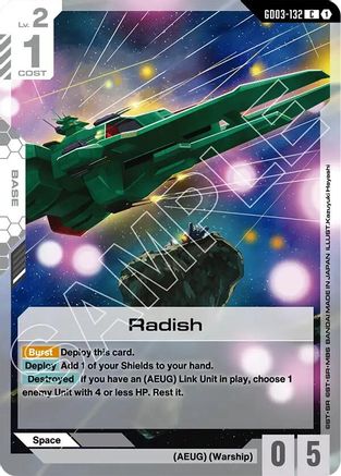 Image of Radish (GD03-132) - Steel Requiem