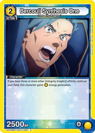Image of Bercouli Synthesis One (UEX06BT/SAO-2-006) - UEX06BT Sword Art Online Vol2
