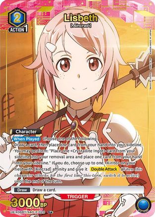 Image of Lisbeth (020) (R*) (UEX06BT/SAO-2-020) - UEX06BT Sword Art Online Vol2 Foil