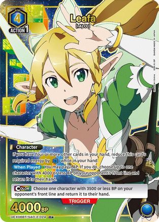 Image of Leafa (024) (R*) (UEX06BT/SAO-2-024) - UEX06BT Sword Art Online Vol2 Foil