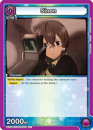 Image of Sinon (026) (UEX06BT/SAO-2-026) - UEX06BT Sword Art Online Vol2