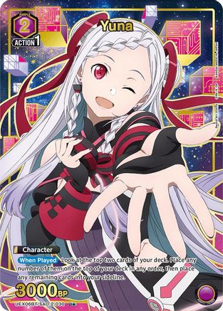 Image of Yuna (030) (U*) (UEX06BT/SAO-2-030) - UEX06BT Sword Art Online Vol2 Foil