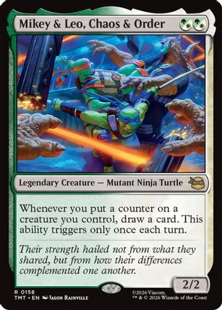 Image of Mikey & Leo, Chaos & Order [Teenage Mutant Ninja Turtles]