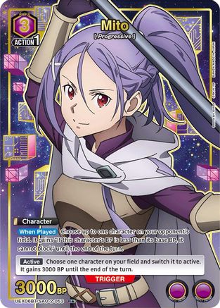 Image of Mito (053) (R*) (UEX06BT/SAO-2-053) - UEX06BT Sword Art Online Vol2 Foil