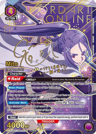 Image of Mito (054) (SR**) (UEX06BT/SAO-2-054) - UEX06BT Sword Art Online Vol2 Foil