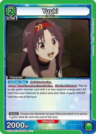 Image of Yuuki (068) (UEX06BT/SAO-2-068) - UEX06BT Sword Art Online Vol2