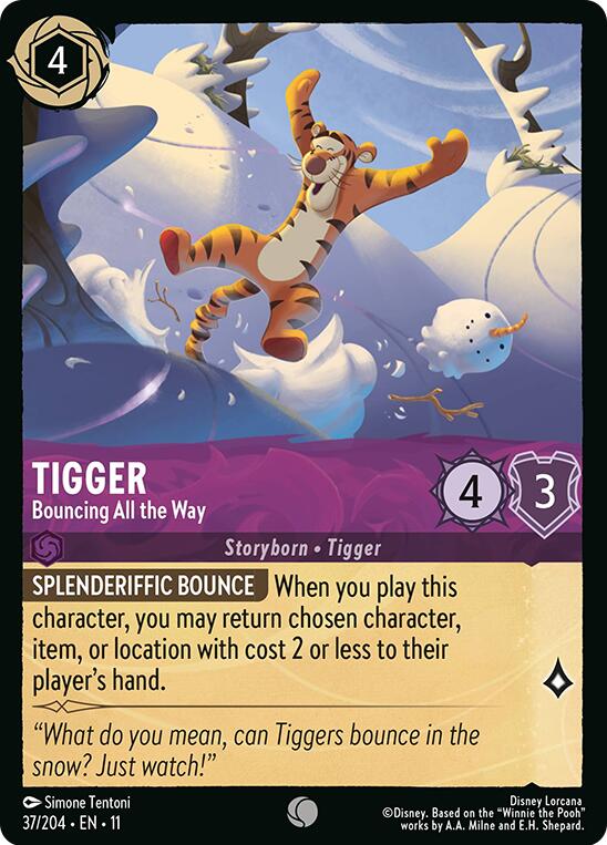 Image of Tigger - Bouncing All the Way (37/204) [Winterspell]