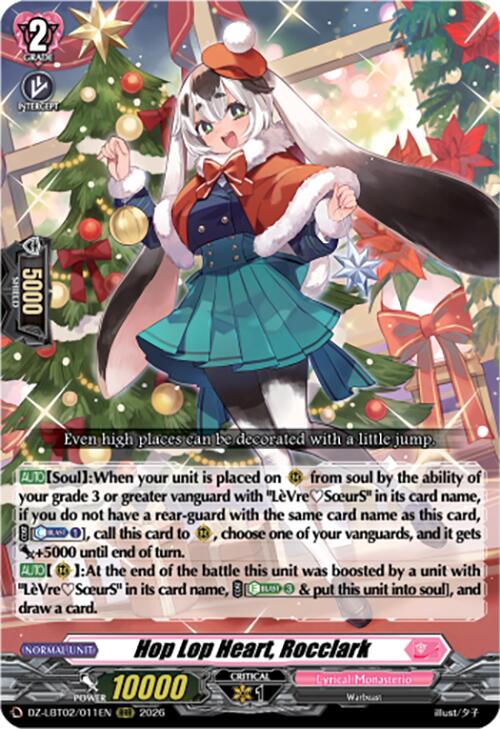 Image of Hop Lop Heart, Rocclark (DZ-LBT02/011EN) [Lyrical Monasterio Season of Wonders]