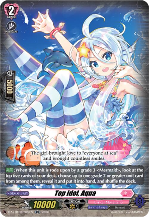 Image of Top Idol, Aqua (DZ-LBT02/029EN) [Lyrical Monasterio Season of Wonders]