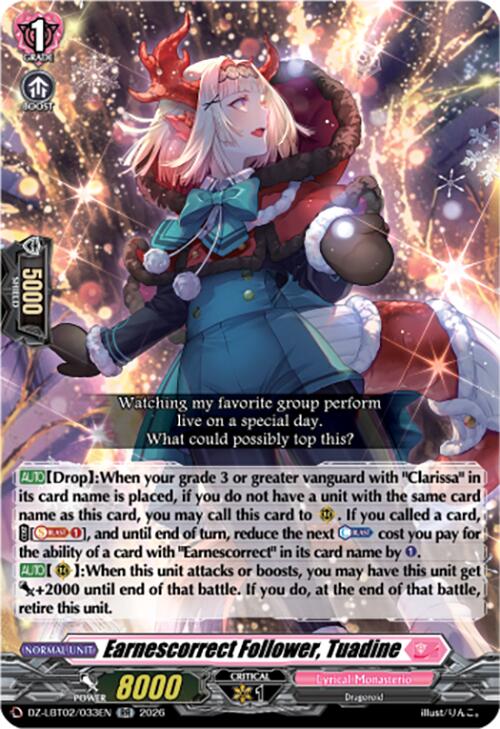 Image of Earnescorrect Follower, Tuadine (DZ-LBT02/033EN) [Lyrical Monasterio Season of Wonders]