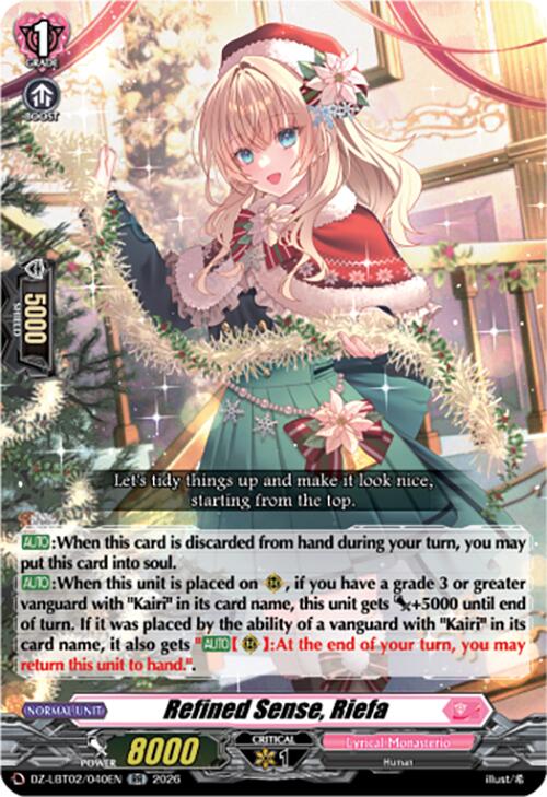 Image of Refined Sense, Riefa (DZ-LBT02/040EN) [Lyrical Monasterio Season of Wonders]