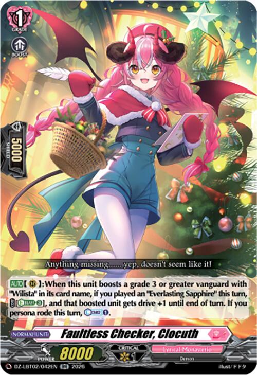 Image of Faultless Checker, Clocuth (DZ-LBT02/042EN) [Lyrical Monasterio Season of Wonders]
