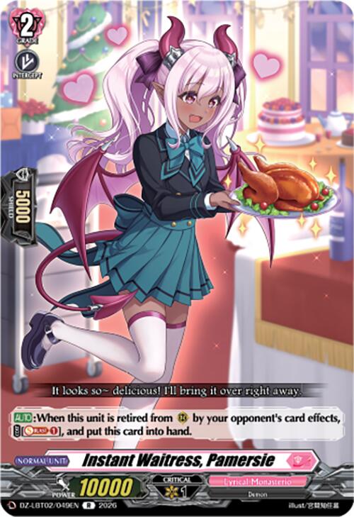 Image of Instant Waitress, Pamersie (DZ-LBT02/049EN) [Lyrical Monasterio Season of Wonders]