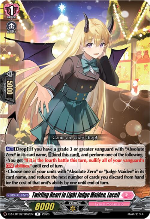 Image of Twirling Heart in Light Judge Maiden, Luceil (DZ-LBT02/062EN) [Lyrical Monasterio Season of Wonders]