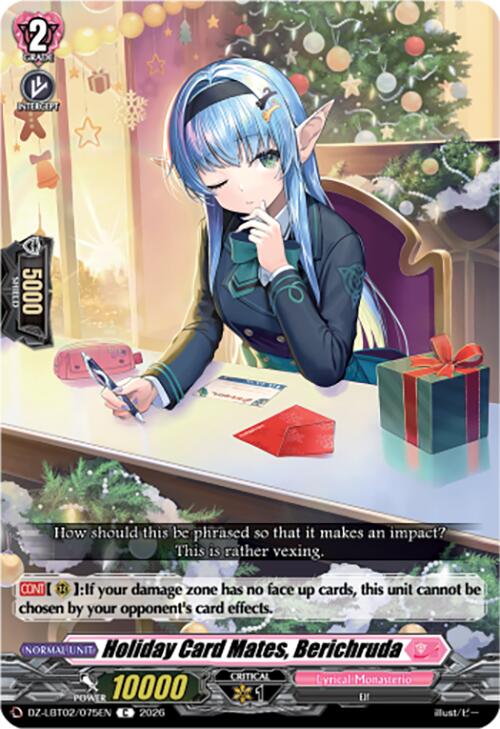 Image of Holiday Card Mates, Berichruda (DZ-LBT02/075EN) [Lyrical Monasterio Season of Wonders]