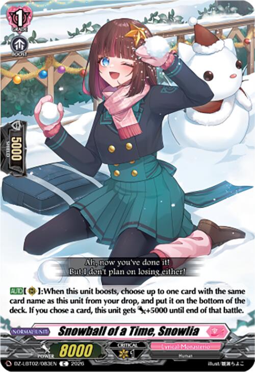 Image of Snowball of a Time, Snowlia (DZ-LBT02/083EN) [Lyrical Monasterio Season of Wonders]