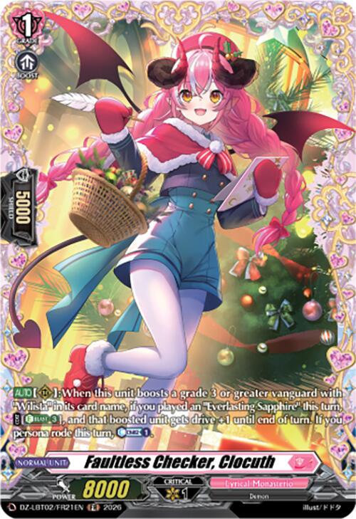 Image of Faultless Checker, Clocuth (DZ-LBT02/FR21EN) [Lyrical Monasterio Season of Wonders]