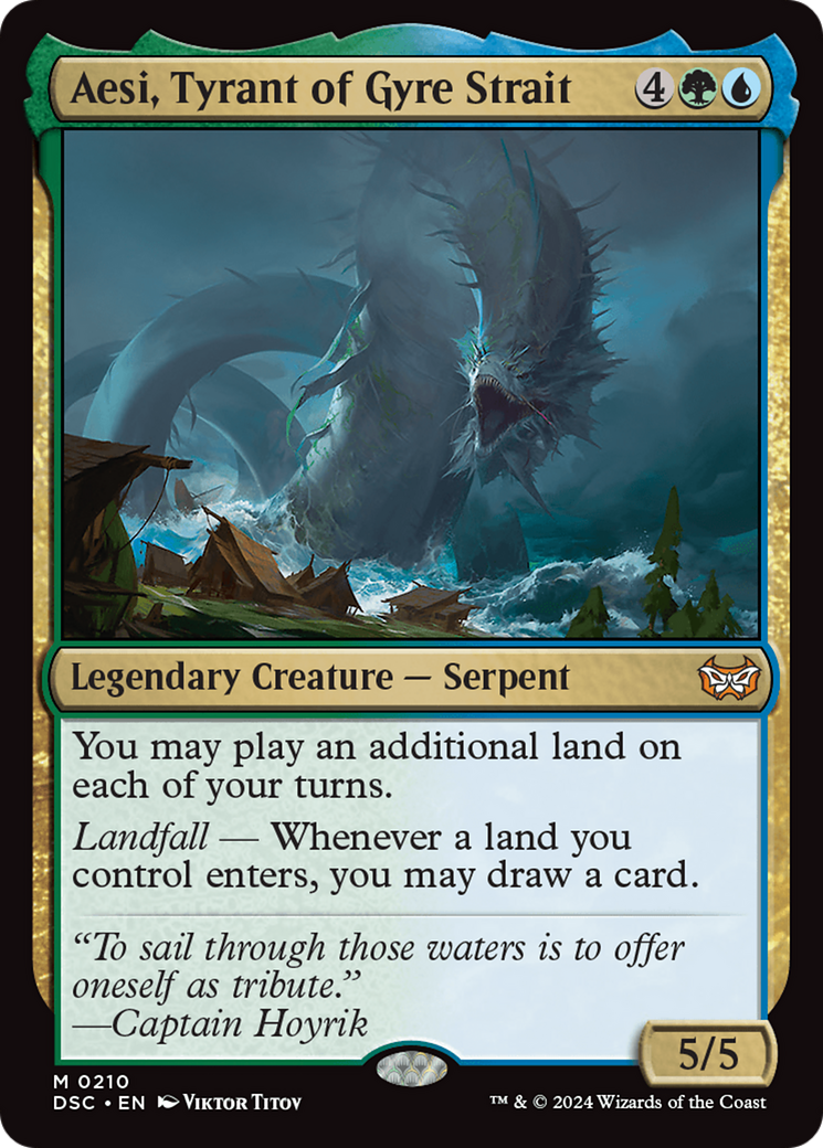 Image of Aesi, Tyrant of Gyre Strait [Duskmourn: House of Horror Commander]