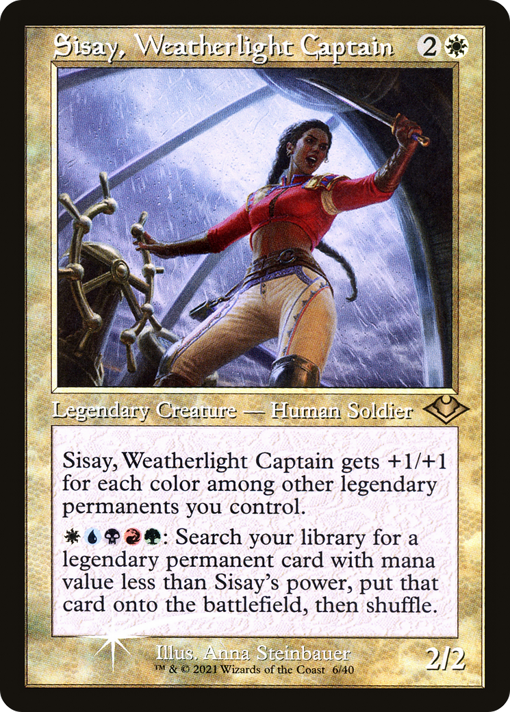 Image of Sisay, Weatherlight Captain (Retro) [Modern Horizons]