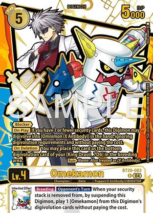 Image of Omekamon [BT20-083] (Rare Pull) [Dawn of Liberator]