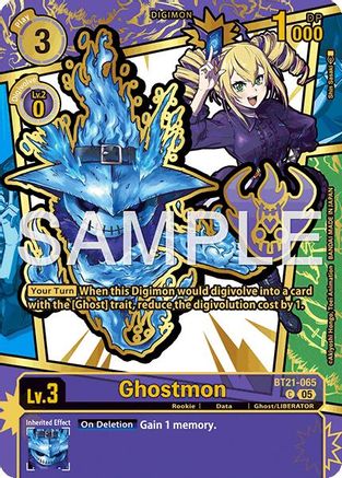 Image of Ghostmon [BT21-065] (Rare Pull) [Dawn of Liberator]