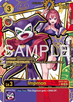 Image of Impmon [EX11-047] (Rare Pull) [Dawn of Liberator]