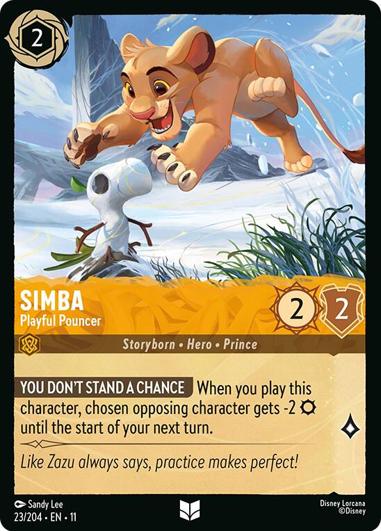 Image of Simba - Playful Pouncer (23/204) [Winterspell]