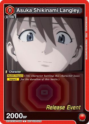 Image of Asuka Shikinami Langley (086) (UEPR/EVA-1-086) - UE15BT Evangelion New Theatrical Edition Release Event Cards