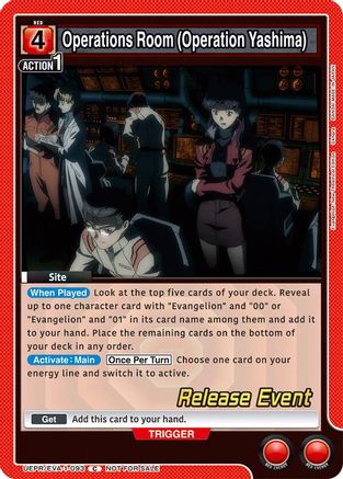 Image of Operations Room (Operation Yashima) (UEPR/EVA-1-093) - UE15BT Evangelion New Theatrical Edition Release Event Cards