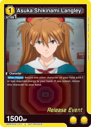 Image of Asuka Shikinami Langley (011) (UEPR/EVA-1-011) - UE15BT Evangelion New Theatrical Edition Release Event Cards