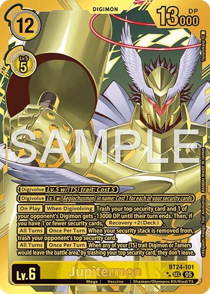 Image of Jupitermon [BT24-101] (Rare Pull) [Time Stranger]