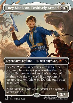 Image of Lucy MacLean, Positively Armed (SLD-2447) - Secret Lair Drop Series Foil