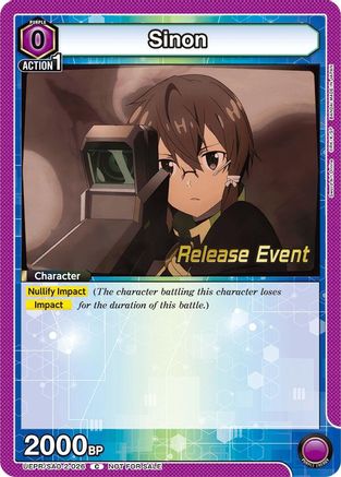 Image of Sinon (026) (UEPR/SAO-2-026) - UEX06BT Sword Art Online Vol2 Release Event Cards