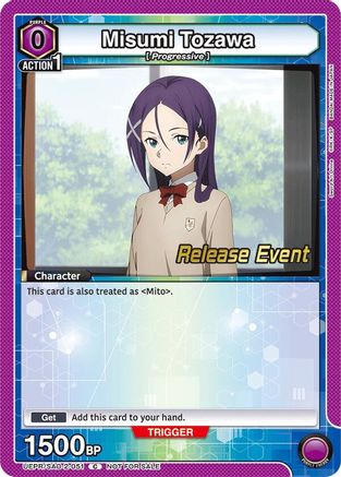 Image of Misumi Tozawa (UEPR/SAO-2-051) - UEX06BT Sword Art Online Vol2 Release Event Cards
