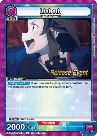 Image of Lisbeth (039) (UEPR/SAO-2-039) - UEX06BT Sword Art Online Vol2 Release Event Cards