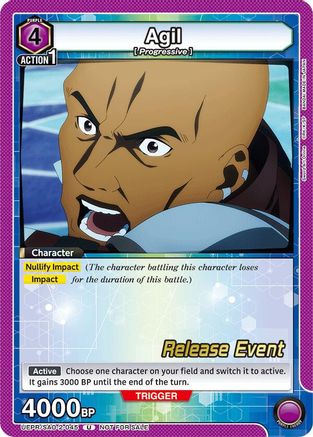 Image of Agil (045) (UEPR/SAO-2-045) - UEX06BT Sword Art Online Vol2 Release Event Cards