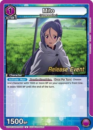 Image of Mito (052) (UEPR/SAO-2-052) - UEX06BT Sword Art Online Vol2 Release Event Cards