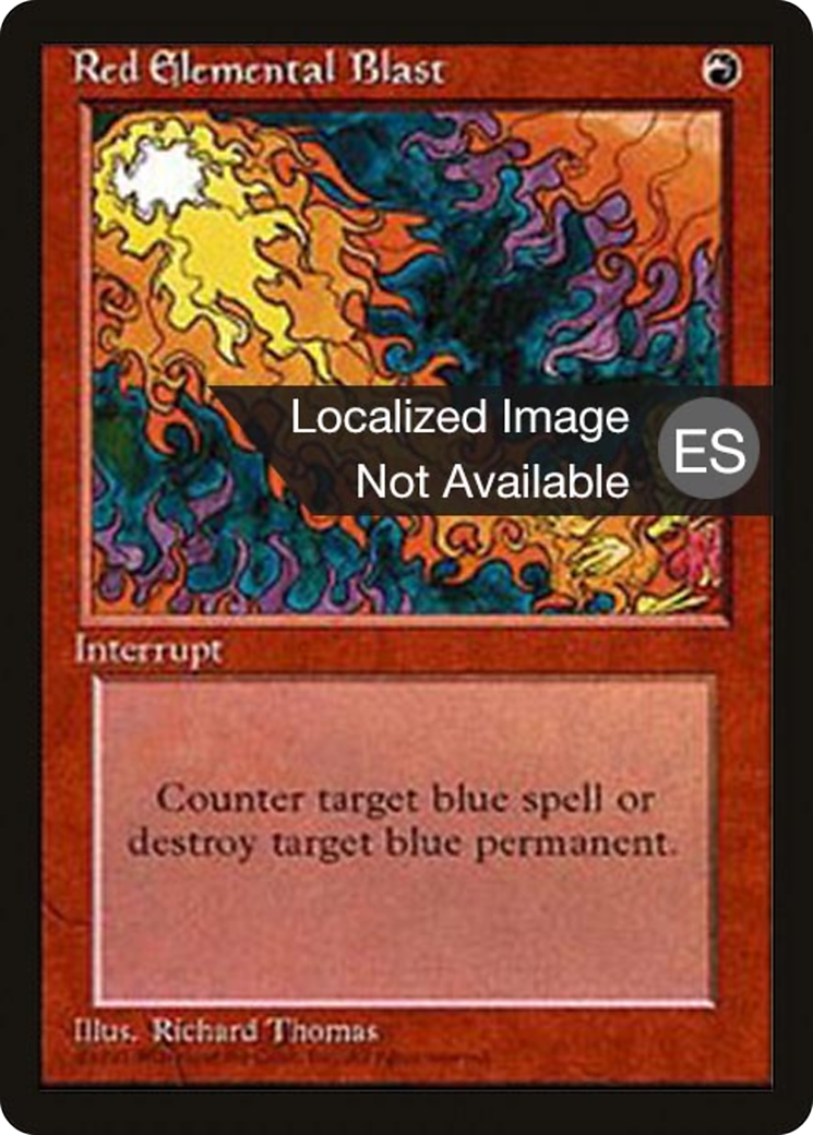 Image of Red Elemental Blast [Fourth Edition (Foreign Black Border)]