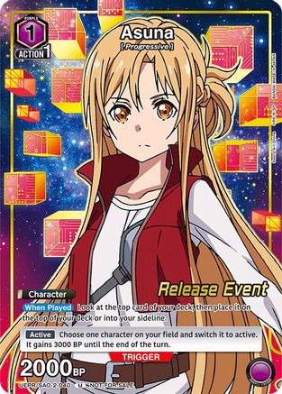 Image of Asuna (Release Event Participation) (UEPR/SAO-2-040) - UEX06BT Sword Art Online Vol2 Release Event Cards