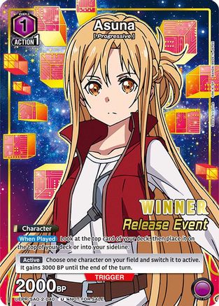 Image of Asuna (Release Event Winner) (UEPR/SAO-2-040) - UEX06BT Sword Art Online Vol2 Release Event Cards Foil