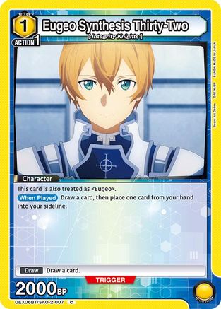 Image of Eugeo Synthesis Thirty-Two (Box Topper Foil) (UEX06BT/SAO-2-007) - UEX06BT Sword Art Online Vol2 Foil