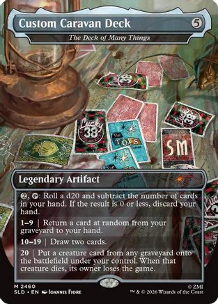 Image of Custom Caravan Deck - The Deck of Many Things (SLD-2460) - Secret Lair Drop Series Foil