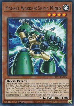 Image of Magnet Warrior Sigma Minus [BPRO-EN006] Common